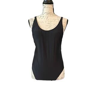 Pretty Garden Black One Piece Swimsuit Size Medium